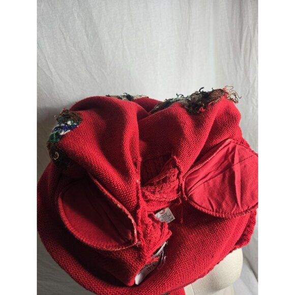 Marisa Christina 1994 Christmas Sweater Size Medium Red Teddy Bears Mock Neck - Picture 14 of 14